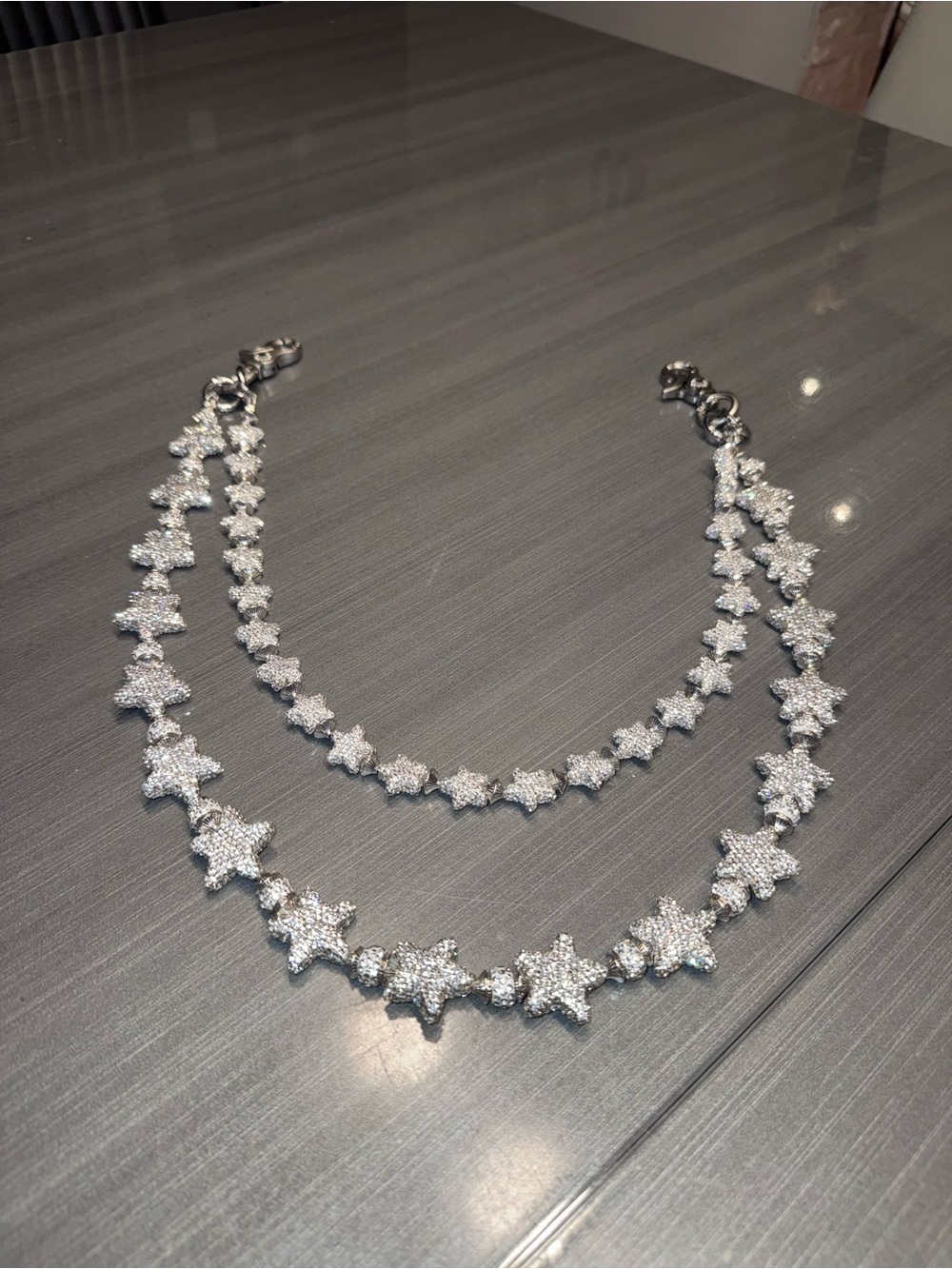 Howss StarFall Rhinestone Star Chain Belt - Picture 5 of 7